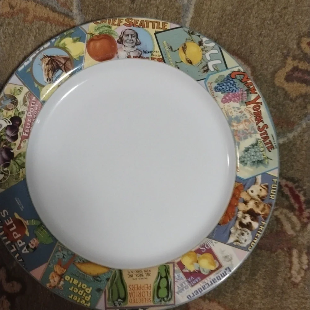 Vintage Advertising LABELS Sakura Retired DINNER PLATE  EPLC